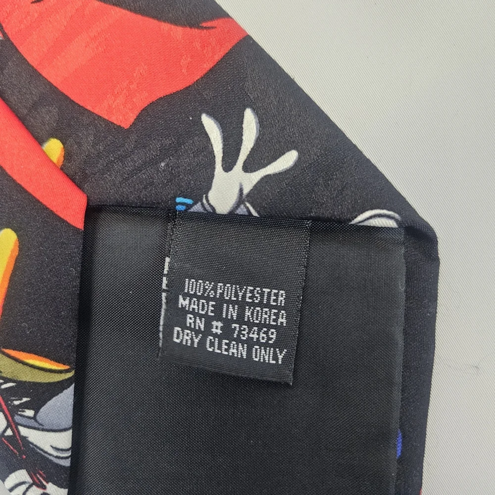 Warner Bros Looney Tunes 90s Bugs Bunny Nostalgia Neck Tie Western Sports